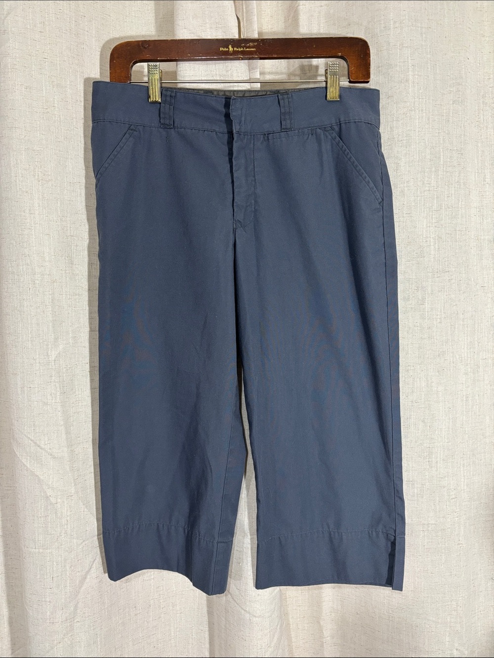 Blue/Gray Women’s Capri Shorts Vintage Y2K